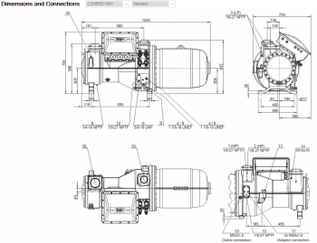 Полугерметичный компрессор Bitzer CSH8593-140Y